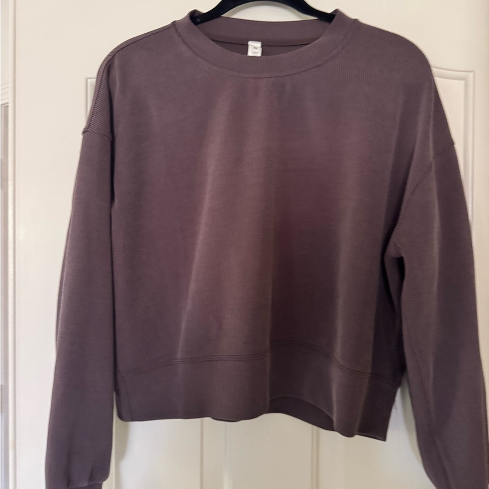 Lululemon Ribbed Softstreme Perfectly Oversized Crop Crew